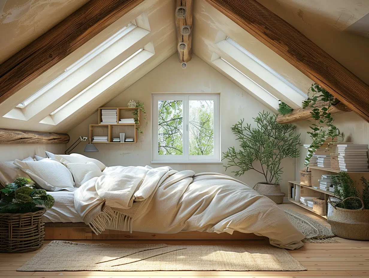 Aménagement optimal d’une chambre mansardée : position idéale pour le lit